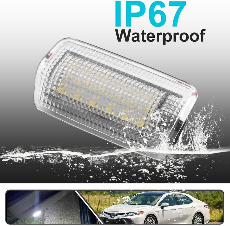 Mingrui test 2Pcs LED Courtesy Door Light for Toyota 4Runner Camry Prius Tundra Sienna Avalon Lexus IS ES GS LS RX GX LX Powered by High Power SMD Xenon White LED Error Free - Image 2